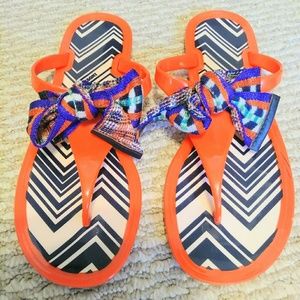 Missoni  womens chevron rubber flip flops sz 36
